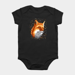 Fox Geometric colors Baby Bodysuit